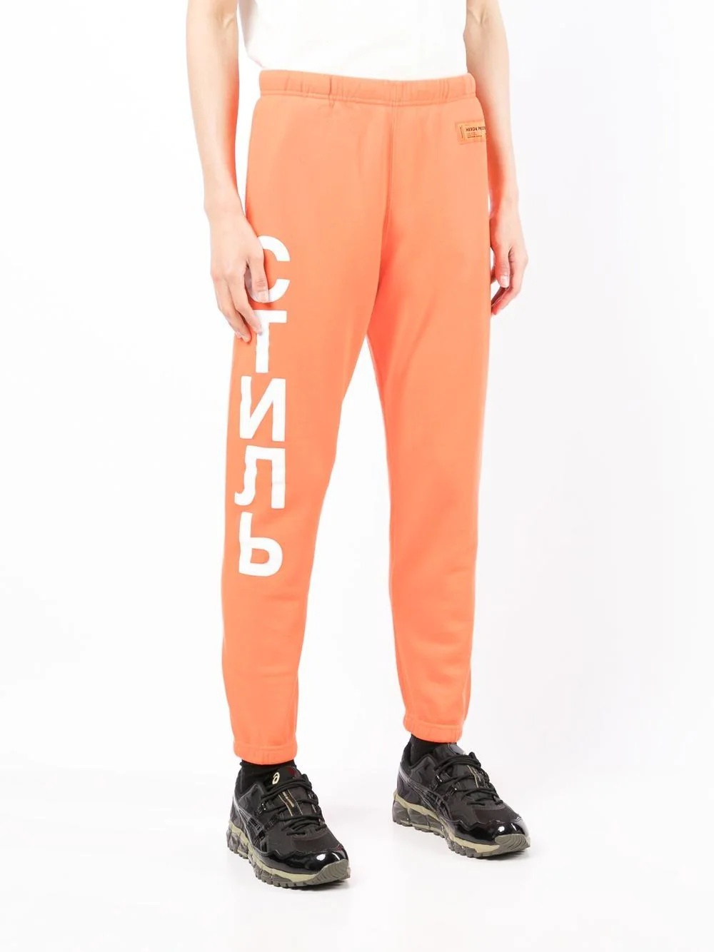 СТИЛЬ-logo cotton track pants - 3