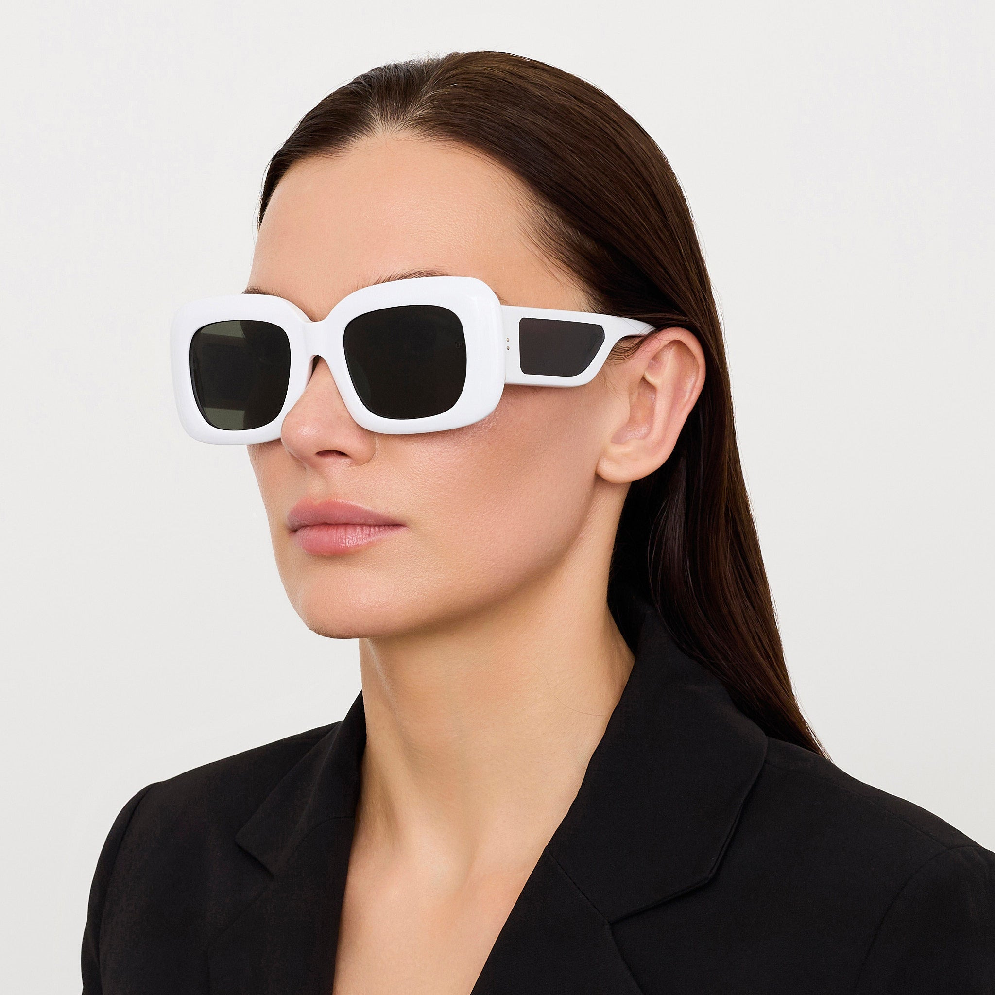 Emmy Sunglasses in White - 2
