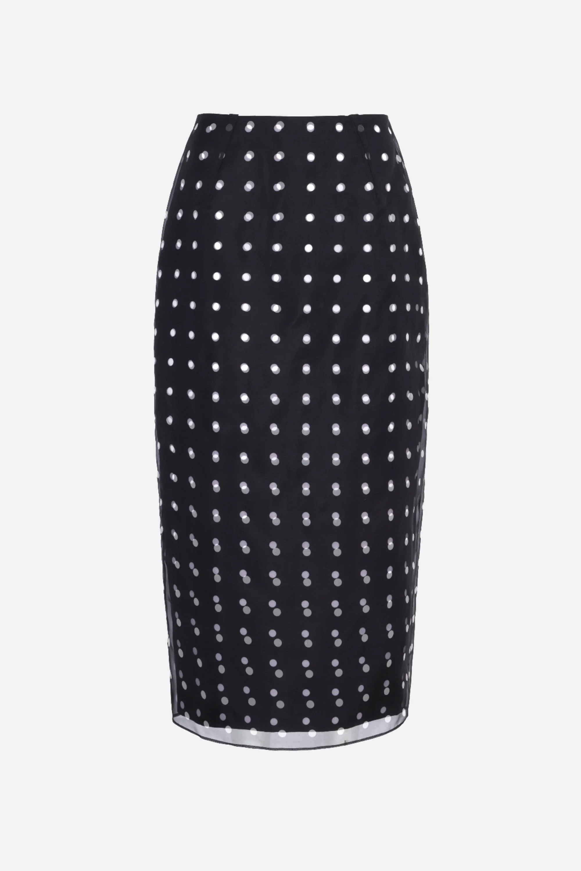Bethan Skirt In Polka Dot Tafetta Faille & Organza - 1
