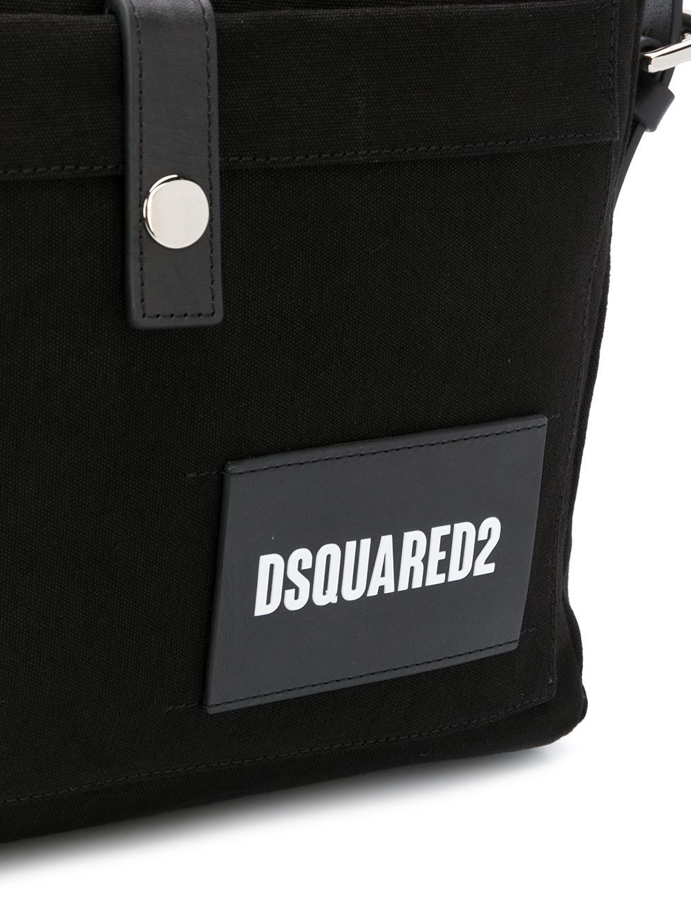 logo patch messenger bag - 4