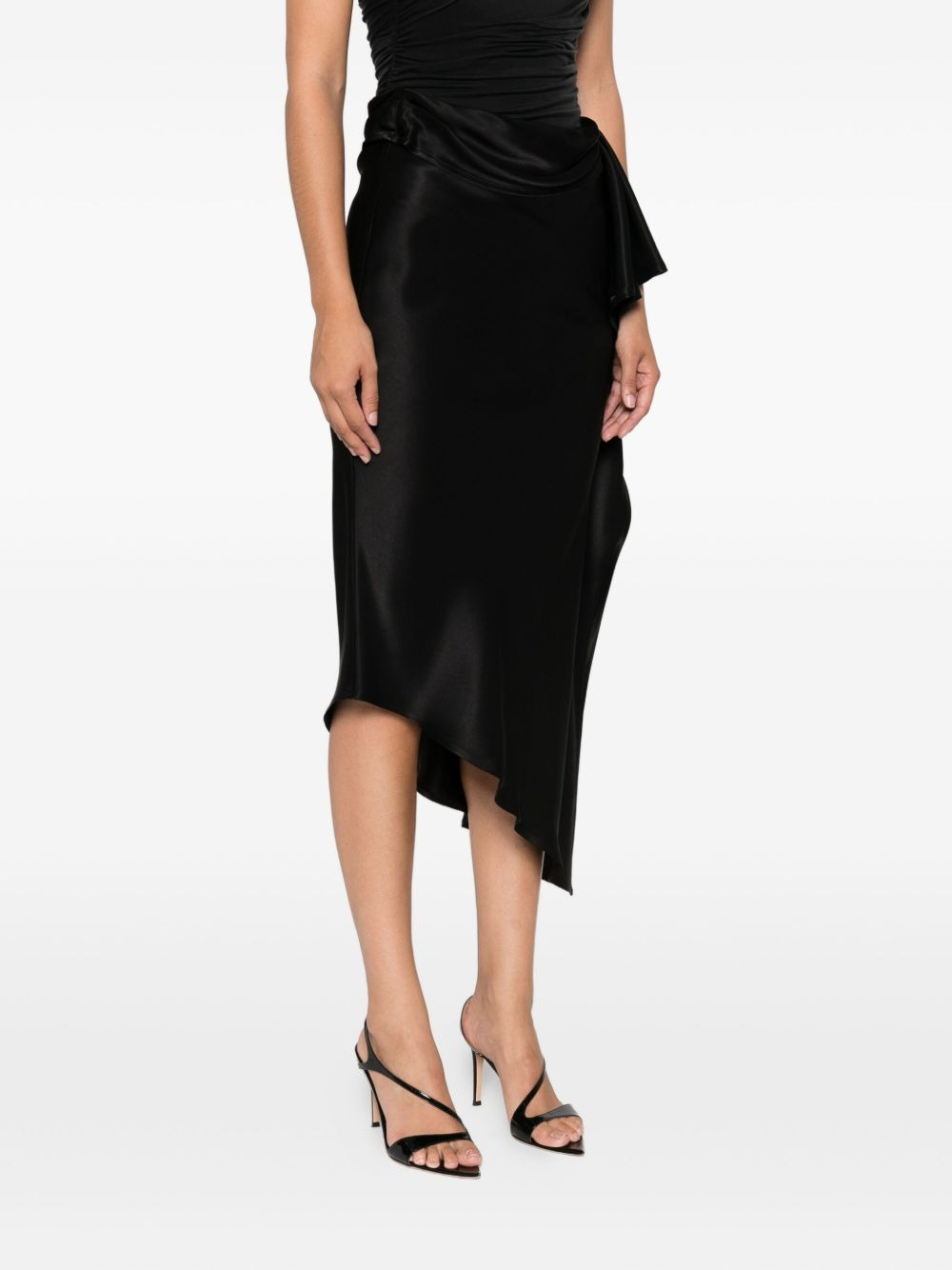 ruffled asymmetric skirt - 3