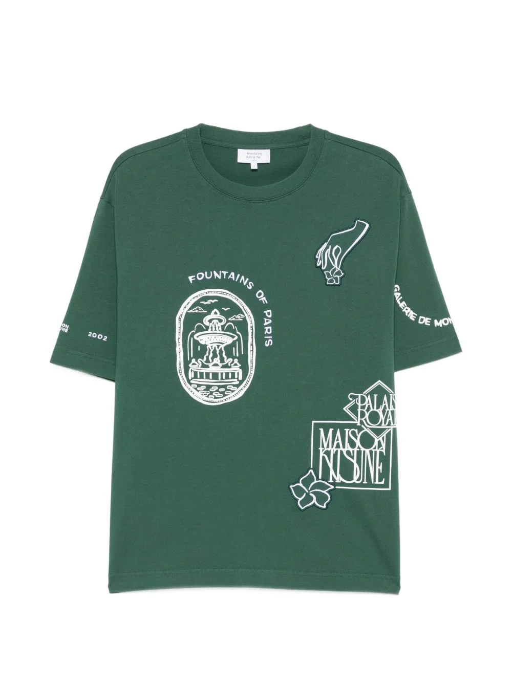 Art Nouveau stamp-print T-shirt - 1