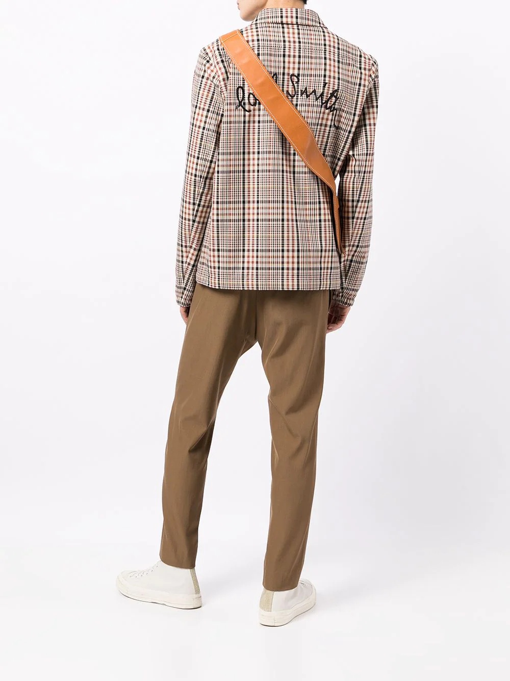 checked cotton shirt jacket - 2