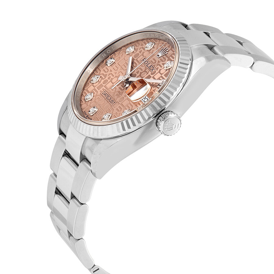 Rolex Datejust 36 Pink Jubilee Diamond Dial Automatic Men's Oyster Watch 126234PJDO - 2