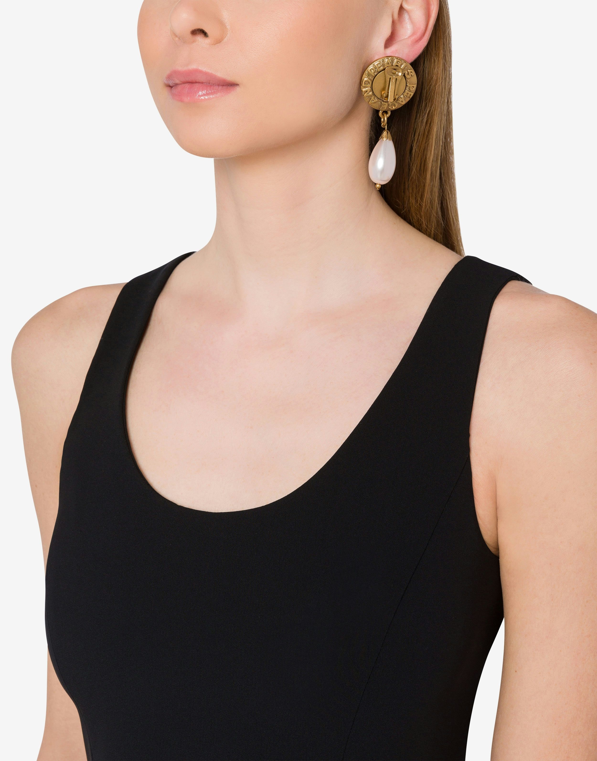 PEACE & PEARLS DANGLING EARRINGS - 4