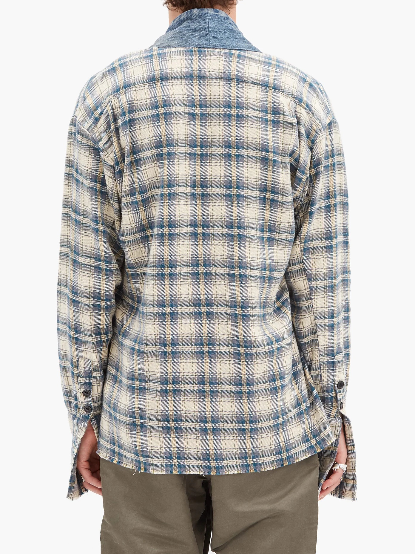 GL1 Colyton plaid cotton-flannel shirt - 5