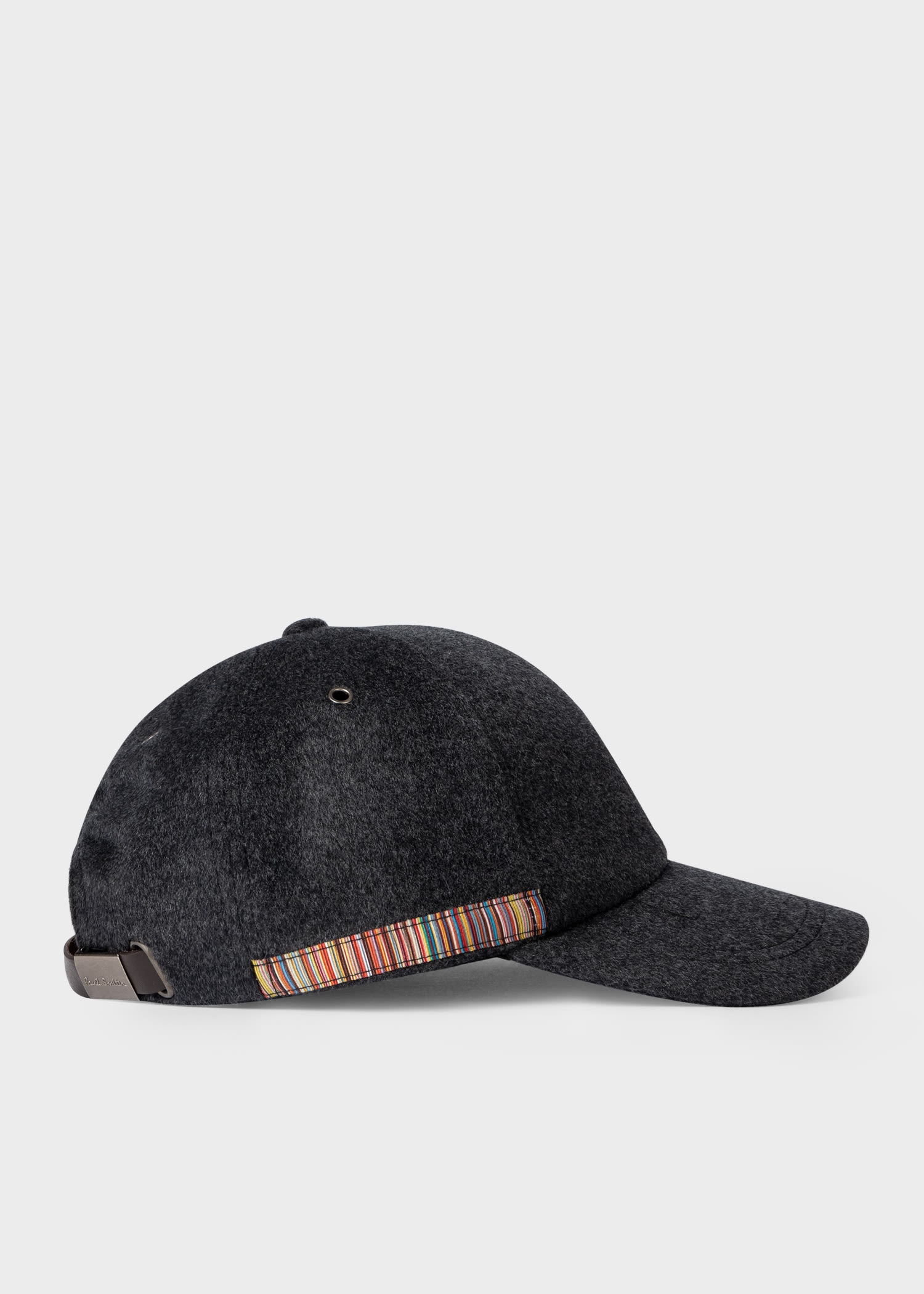 'Signature Stripe' Cashmere-Blend Cap - 1