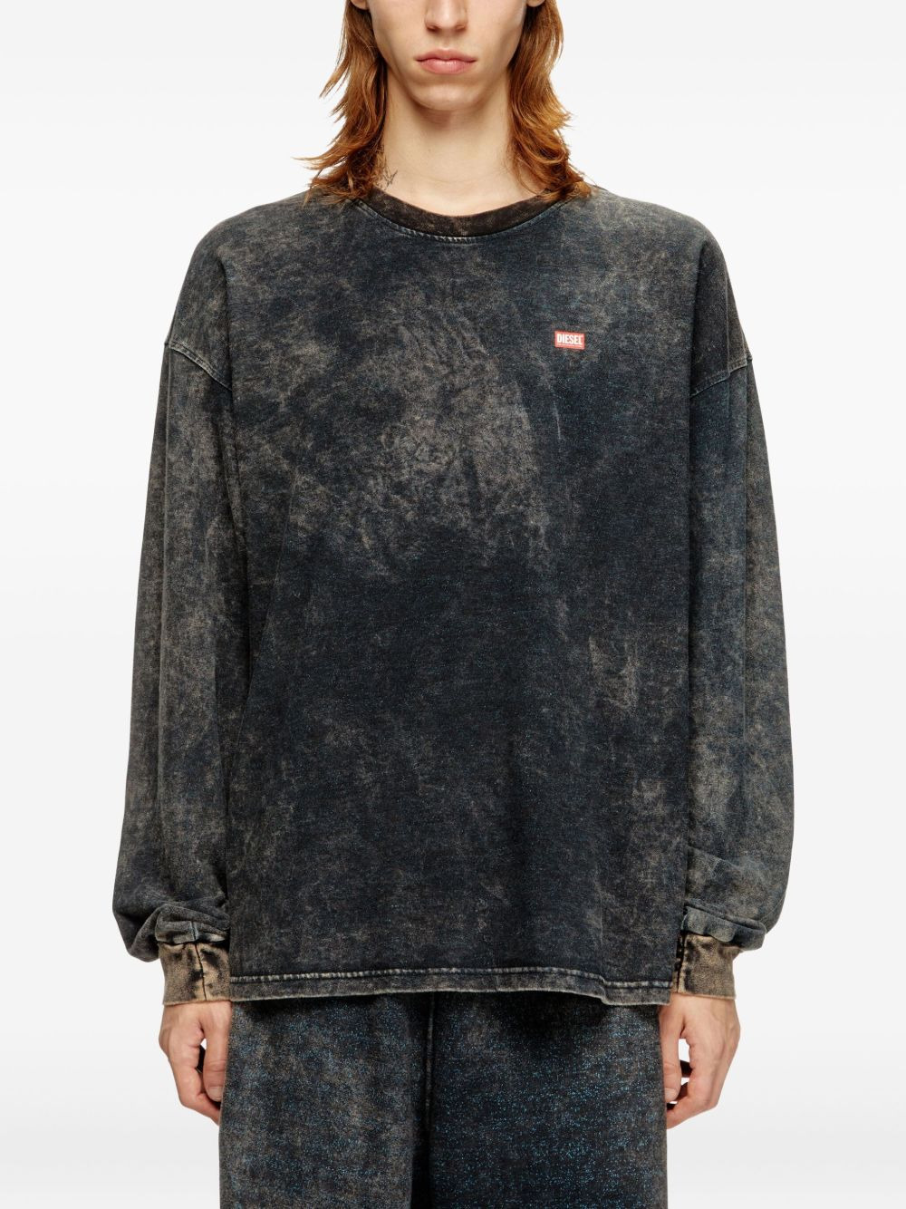 acid-wash long-sleeve T-shirt - 3