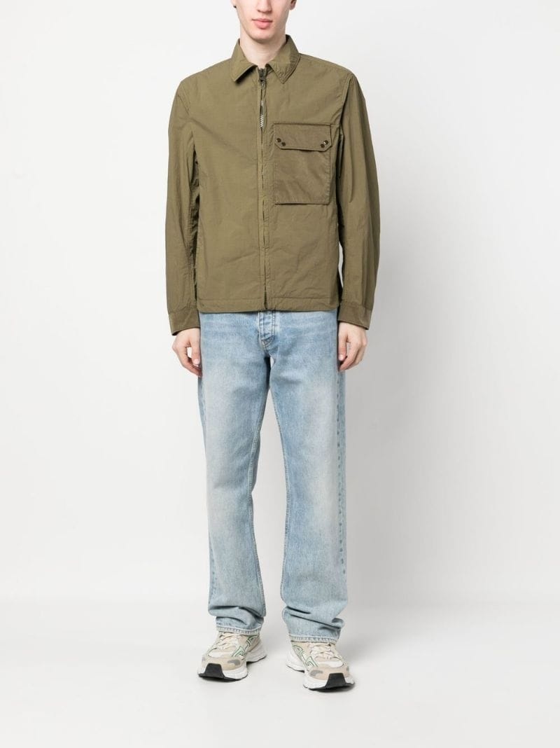 zip-fastening shirt jacket - 2