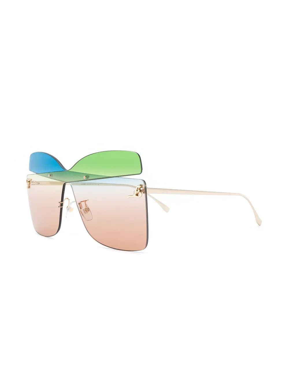 Karligraphy oversized frame sunglasses - 2