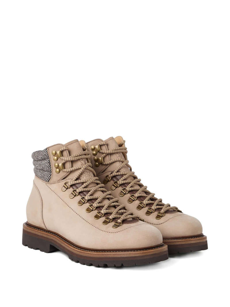 Brunello Cucinelli Leather Hiking Boots 3