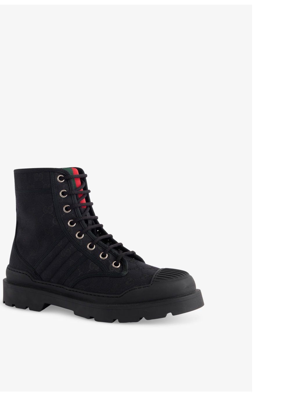 Web monogram canvas boots - 3