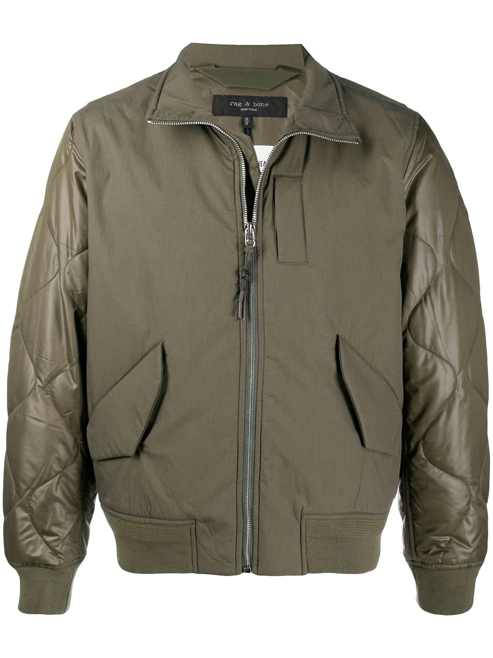 olive bomber jacket - 1