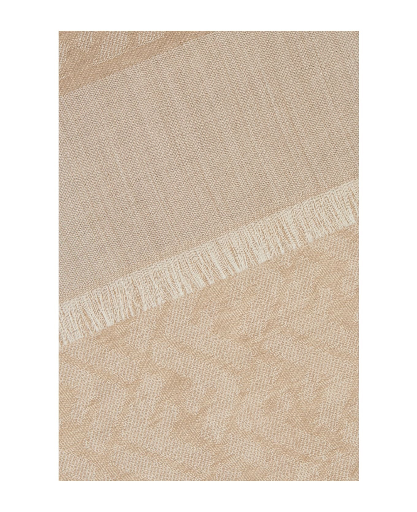 Cappuccino Silk Blend Scarf - 2