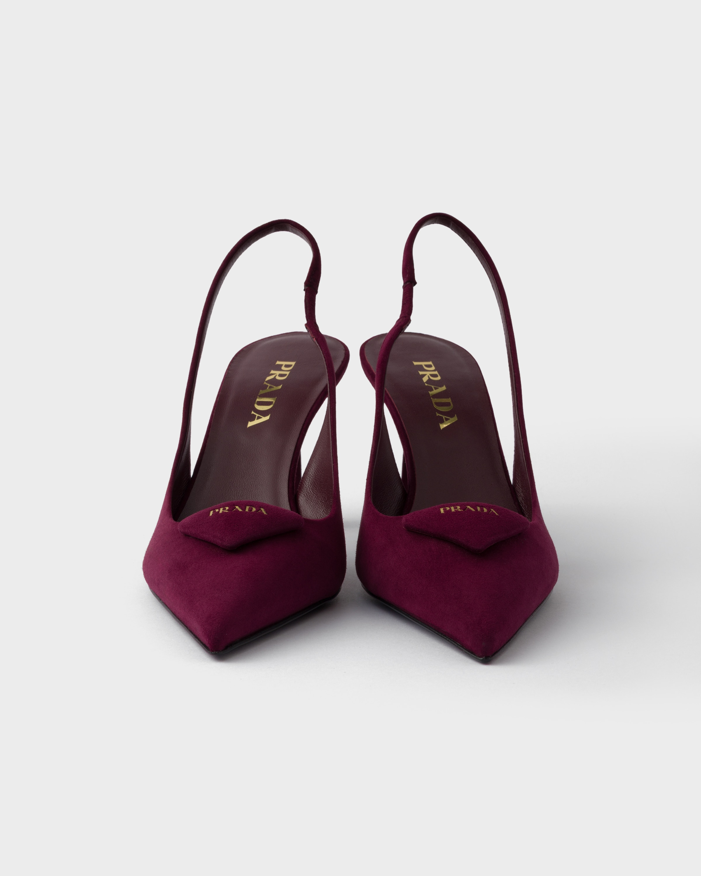 Suede slingback pumps - 5