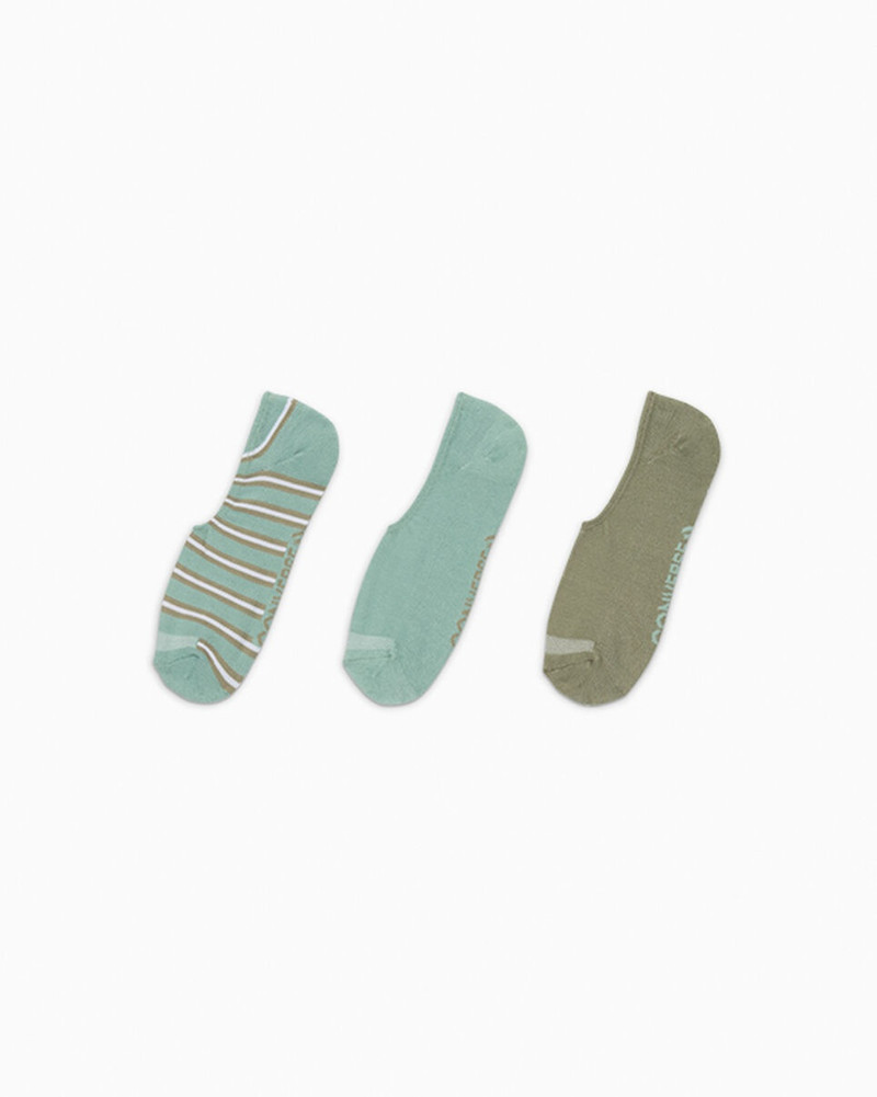 3-Pack Striped No-Show Socks 1