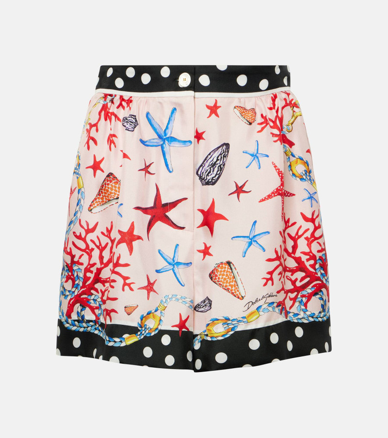 Capri silk satin shorts - 1