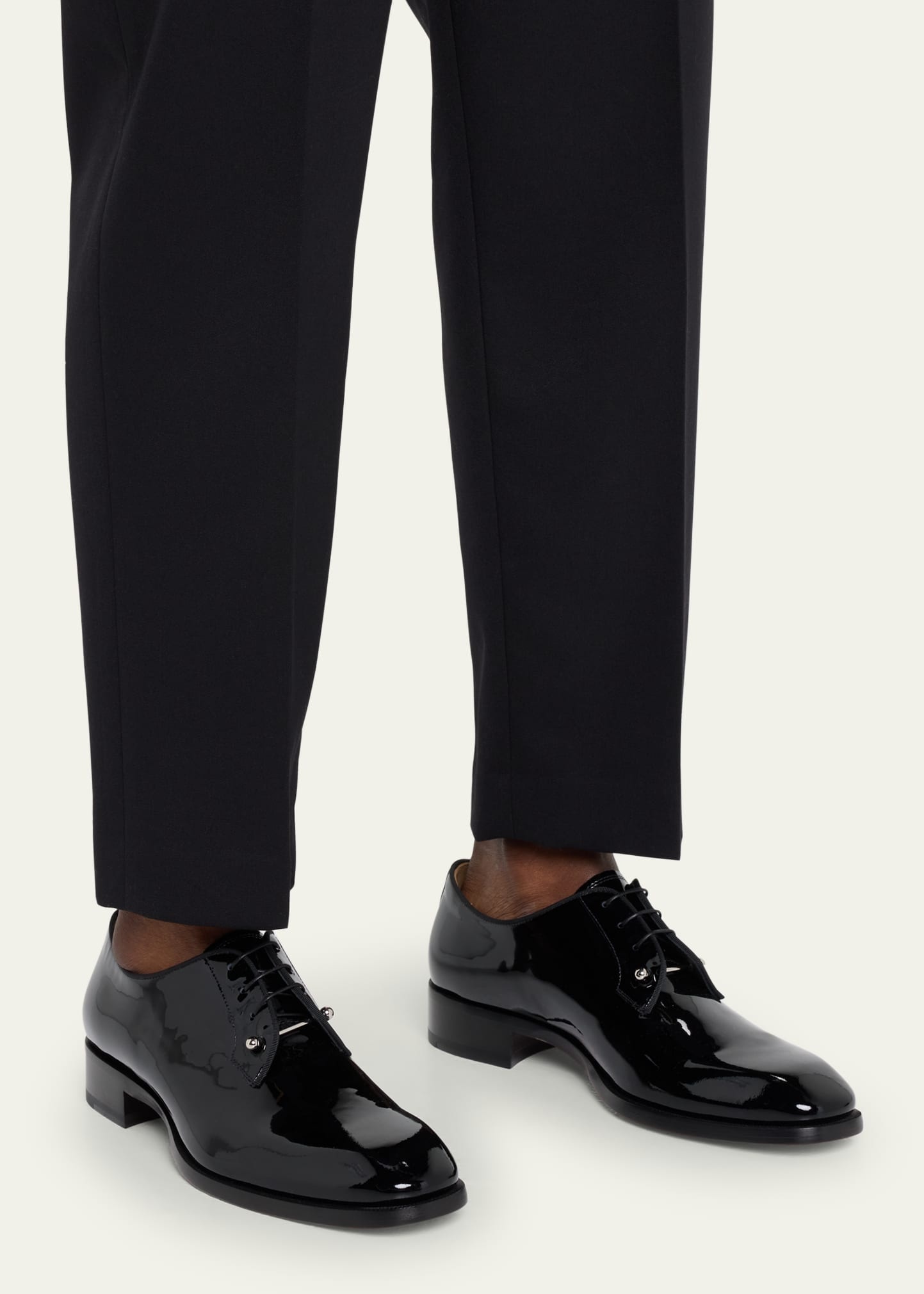 Men's Chambeliss Patent Leather Derby Shoes - 2