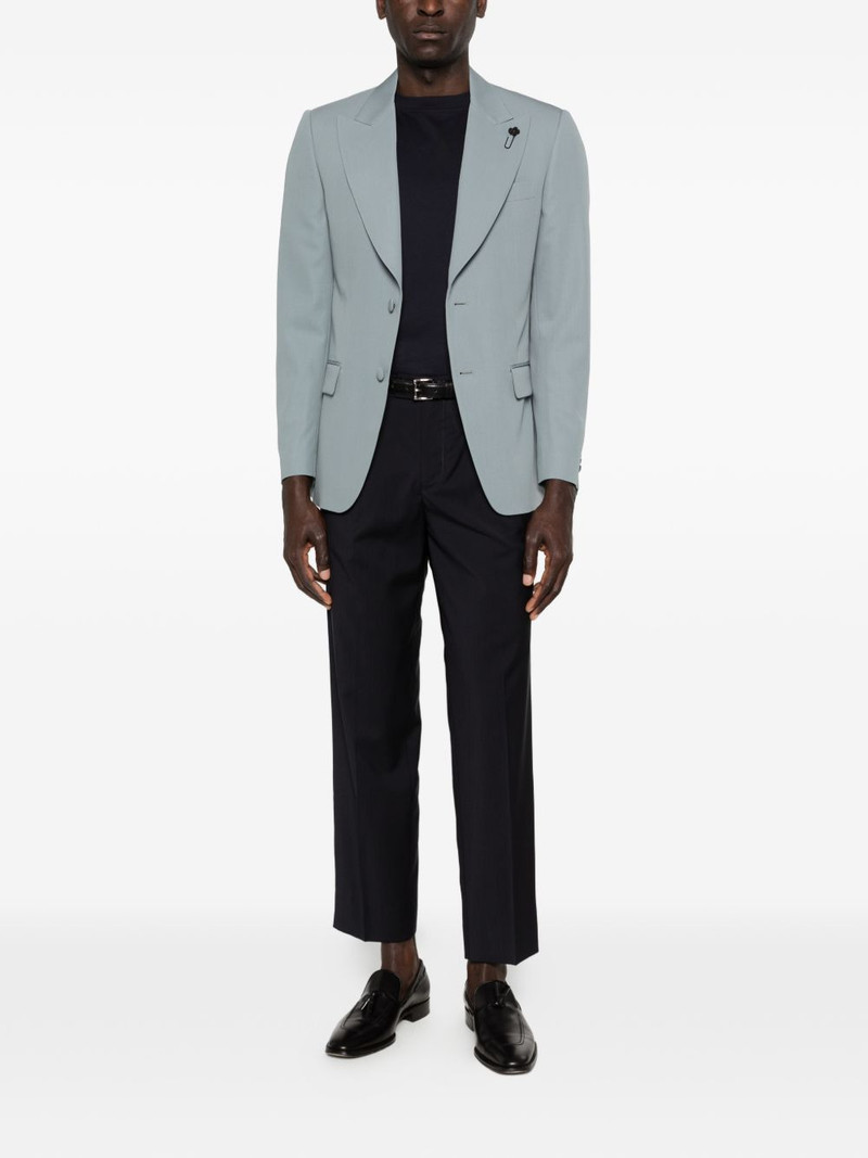 LARDINI peaked-lapels blazer outlook