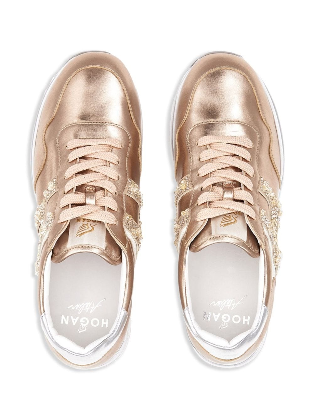 Midi metallic platform sneakers - 5