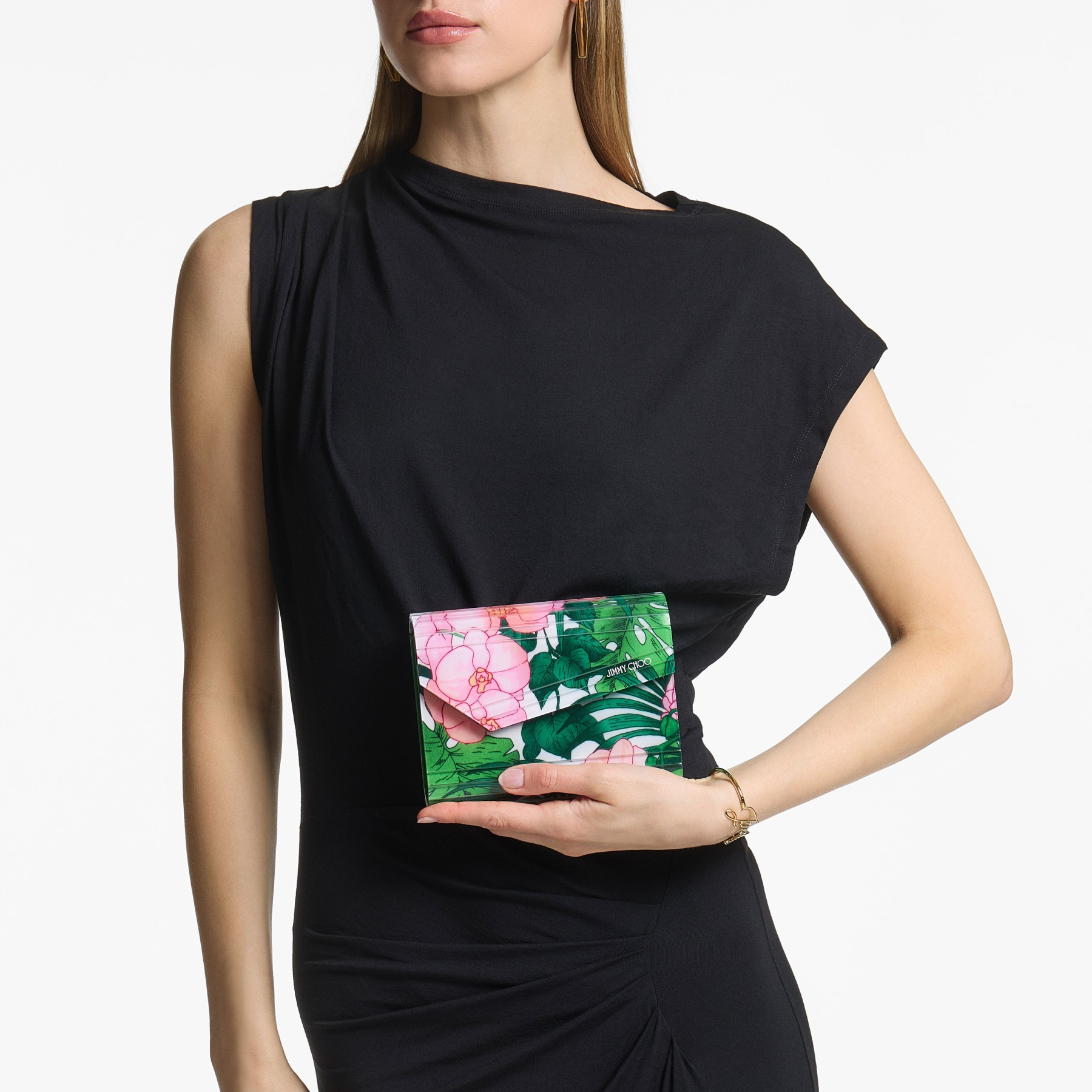 Candy
Tropical Orchid Acrylic Clutch Bag - 2