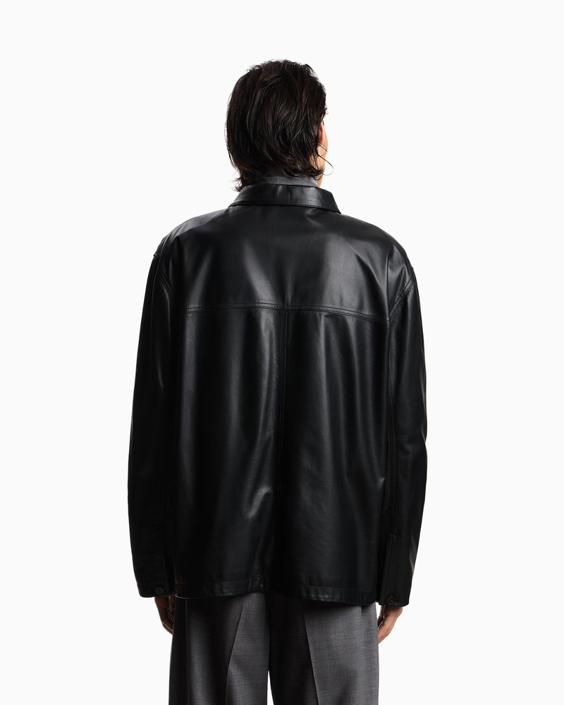 ULTRA LIGHT LAMBSKIN NAPPA LEATHER SHIRT JACKET 3