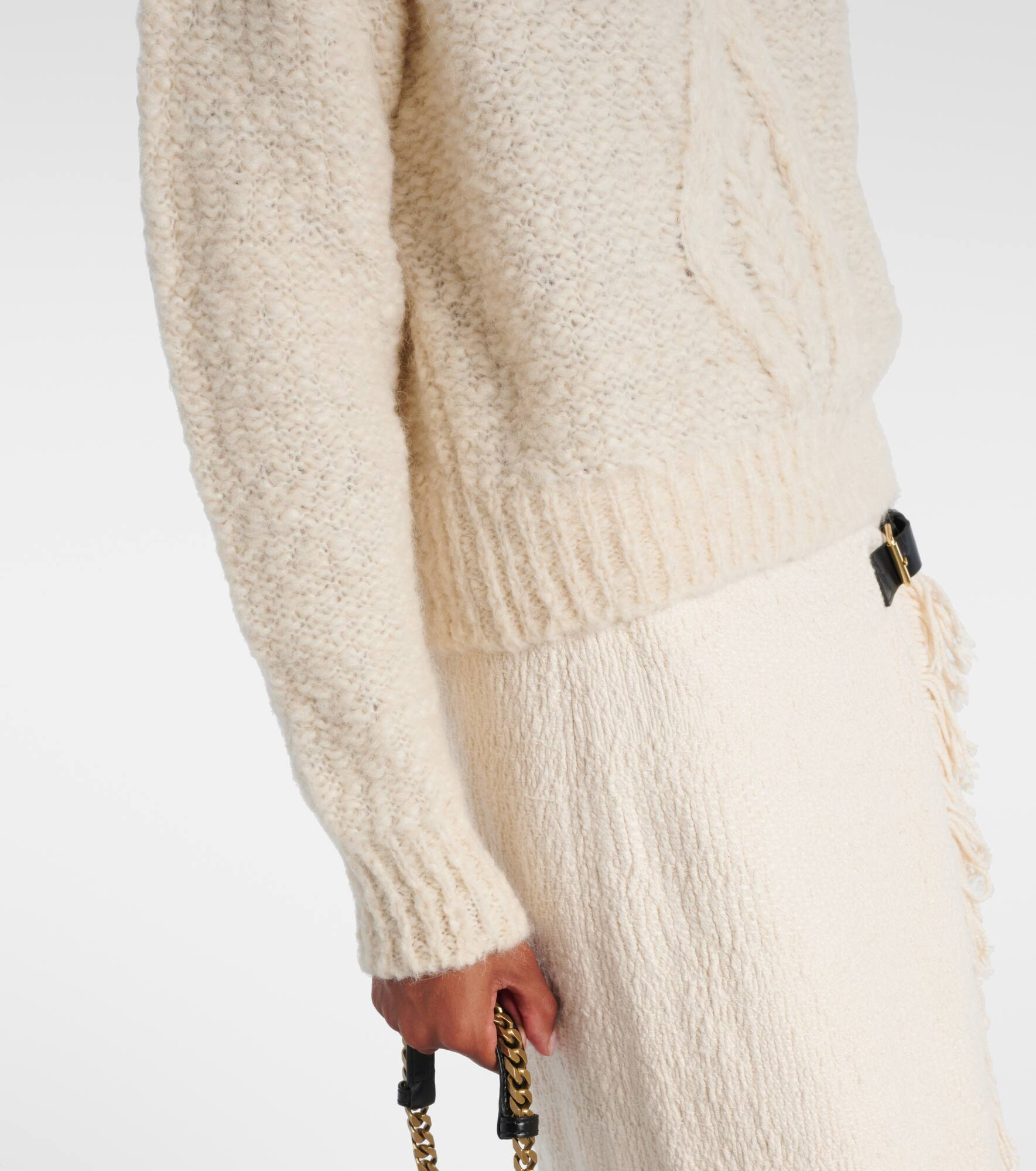 Romane cable-knit turtleneck sweater - 5