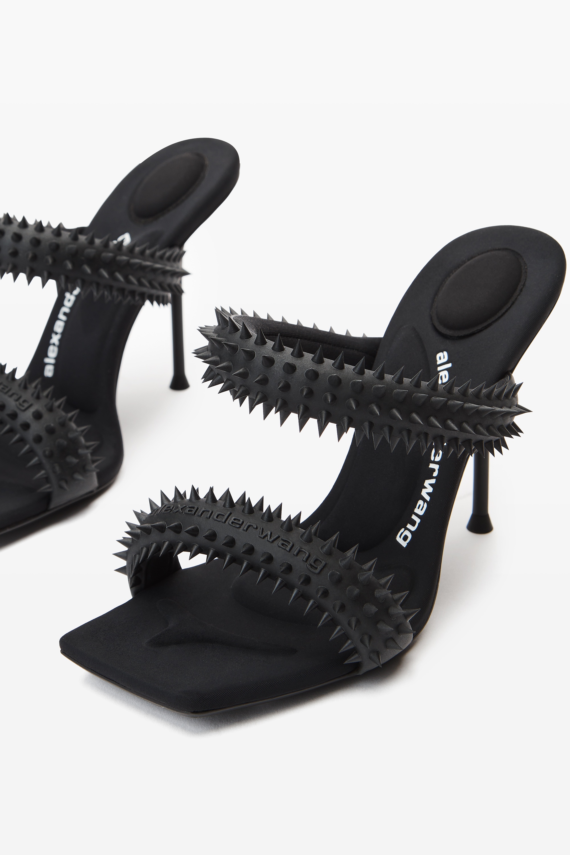 julie 105mm sandal in rubberized spikes - 2
