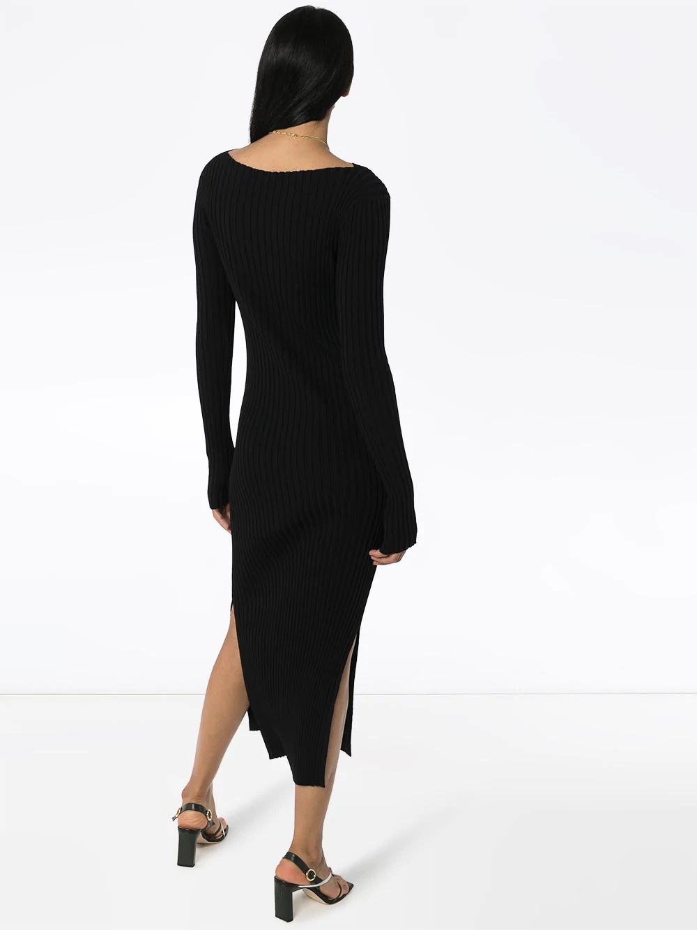 Orville ribbed midi dress - 3