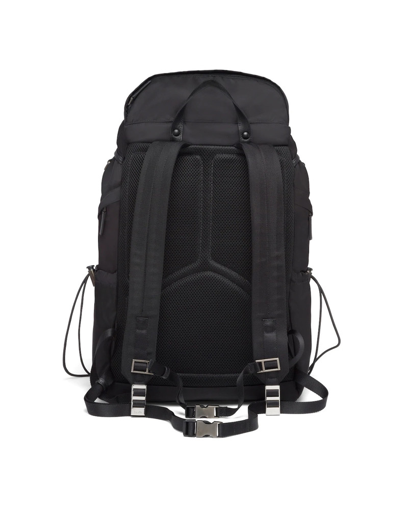 Re-Nylon and Saffiano leather backpack 4