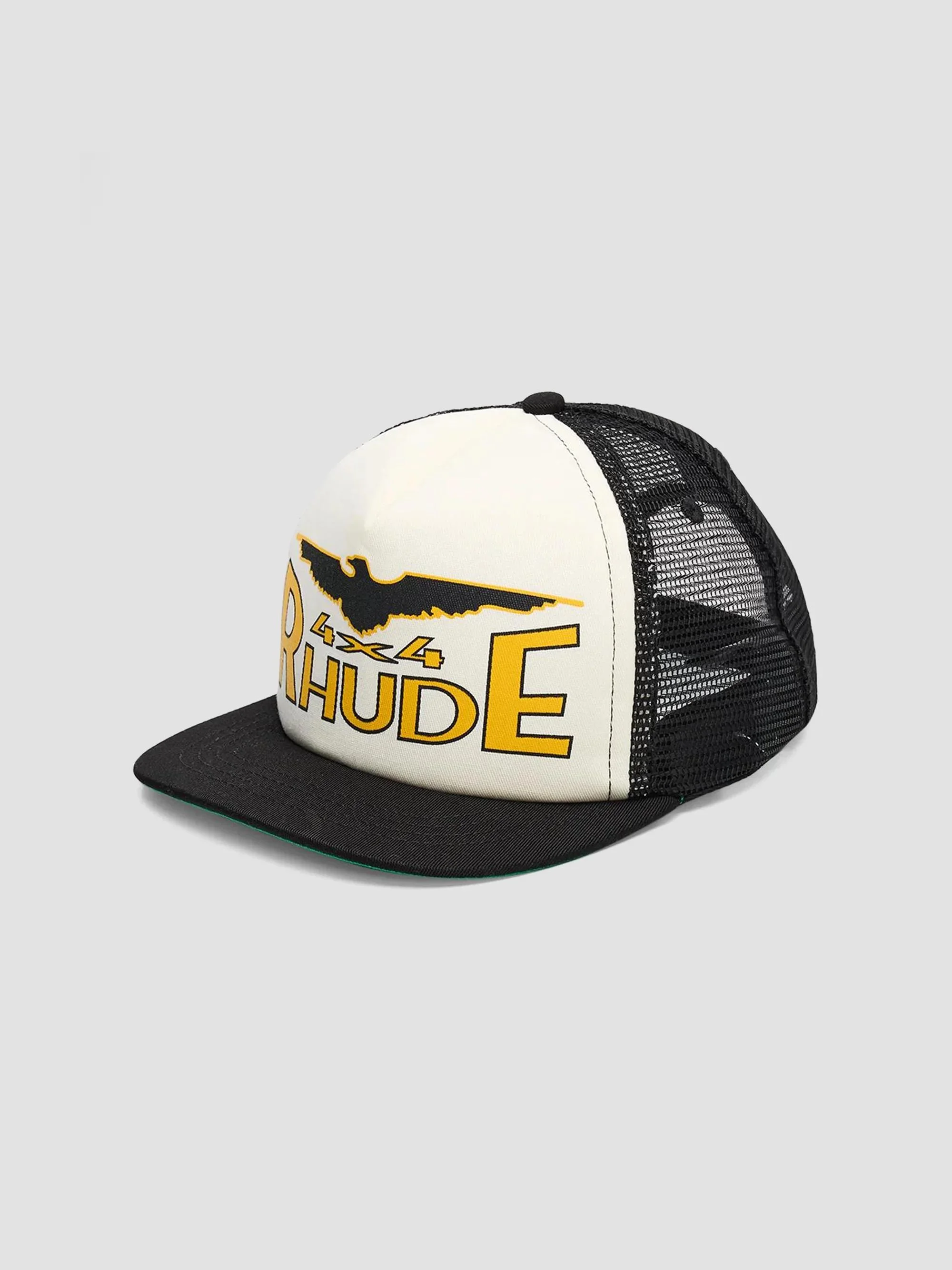 Men's 4x4 Spirit Trucker Hat - Black White Yellow - 1