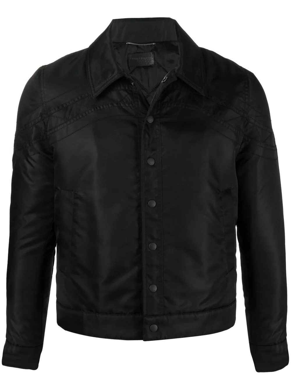 fitted press-stud jacket - 1