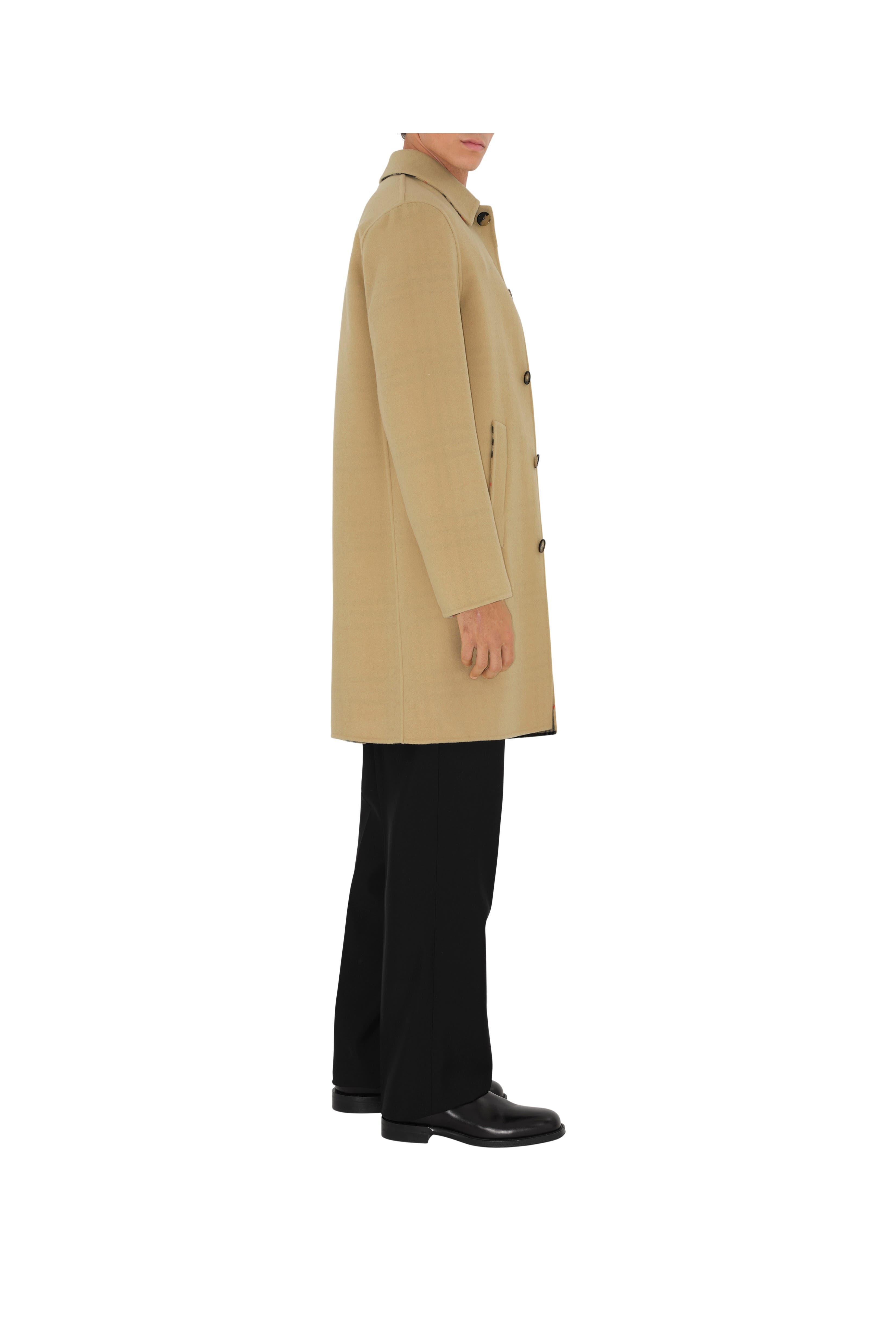 burberry Mid-length Wool Car Coat in Flax/sand at Nordstrom - 3