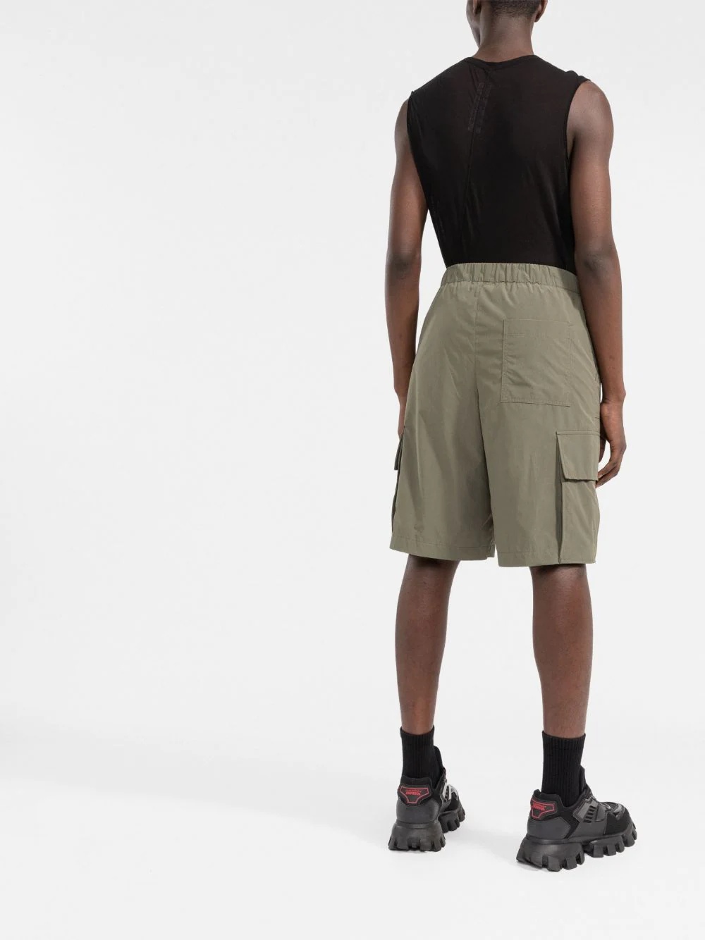 industrial-belt cargo shorts - 4