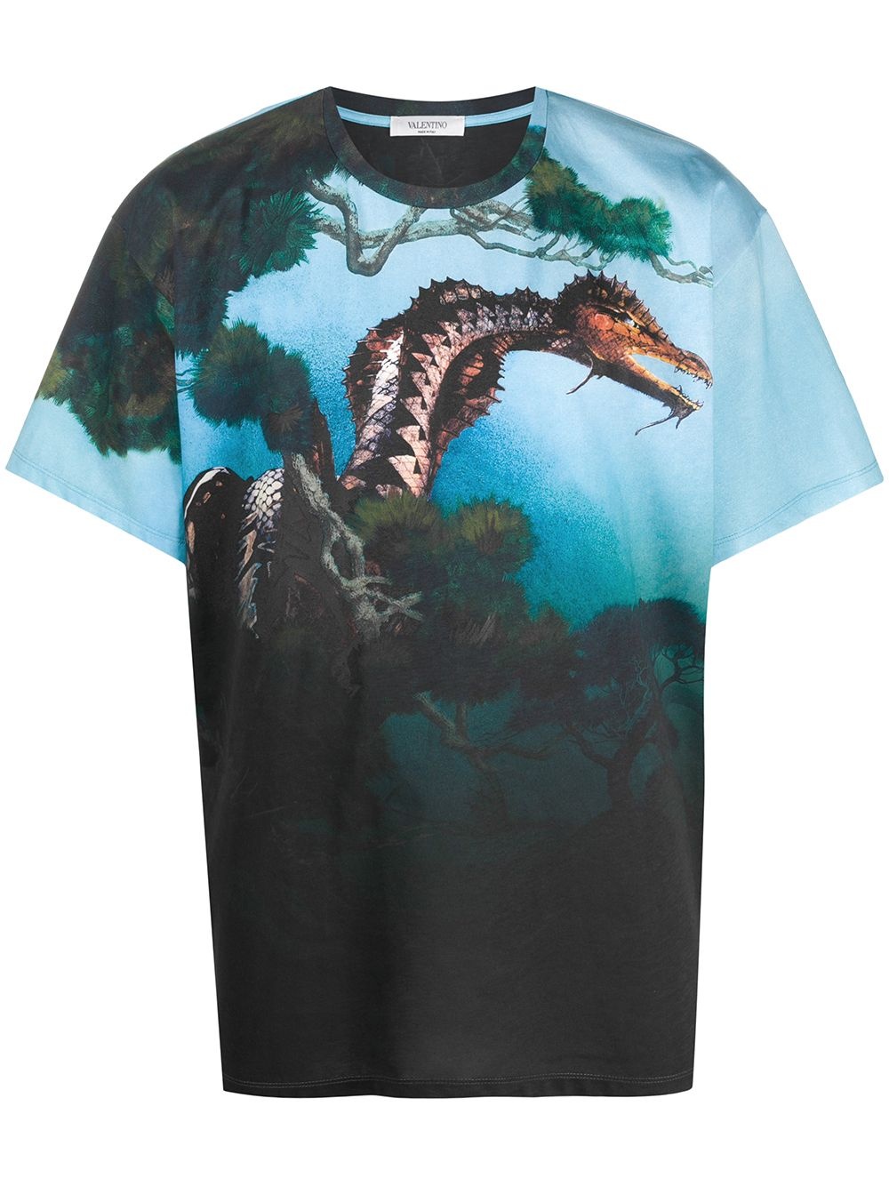 All-Over Dragons Print T-shirt - 1