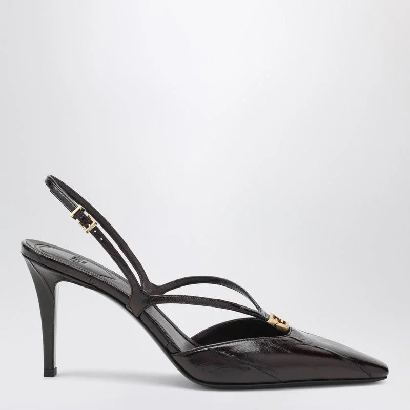 Fendi Brown Fendi Ffold Slingbacks Women - 1