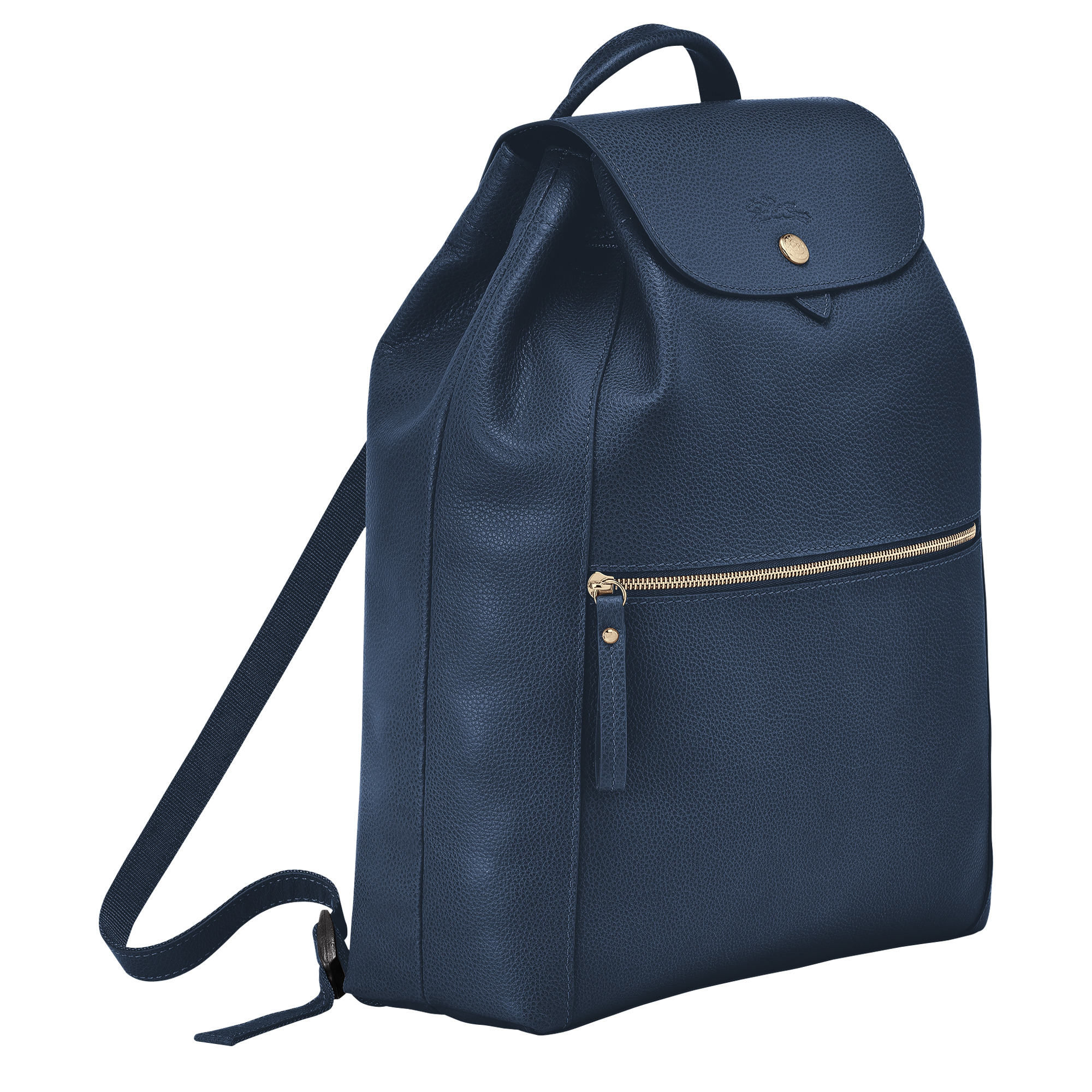 Le Foulonné Backpack Navy - Leather - 2