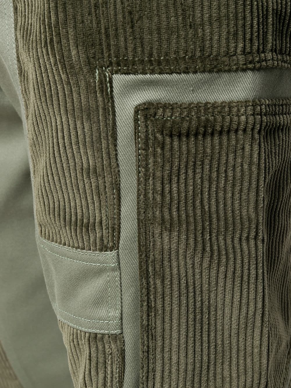 corduroy detail trousers  - 5