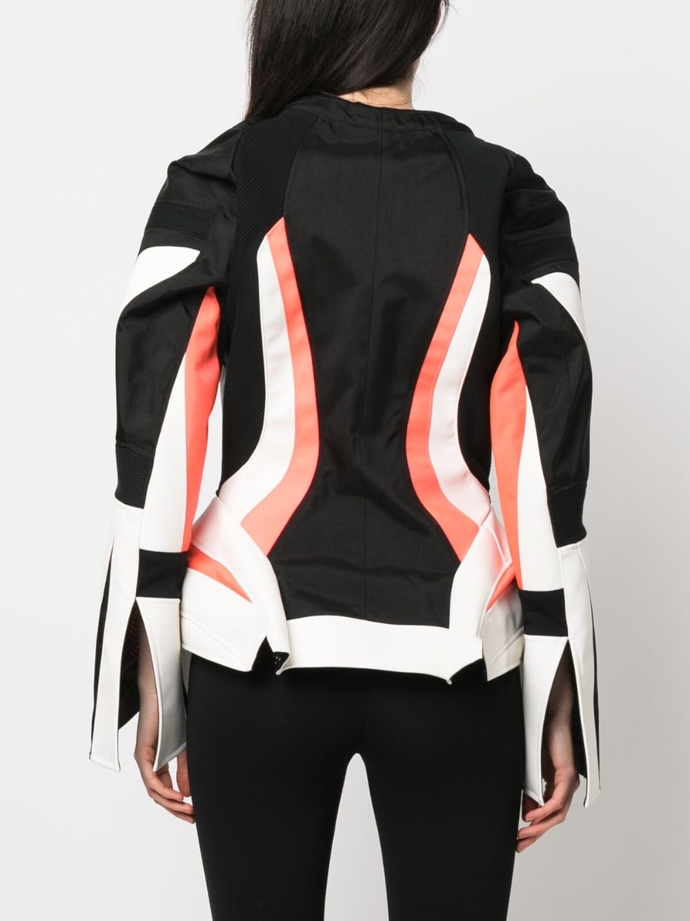 panelled zip-up jacket - 4