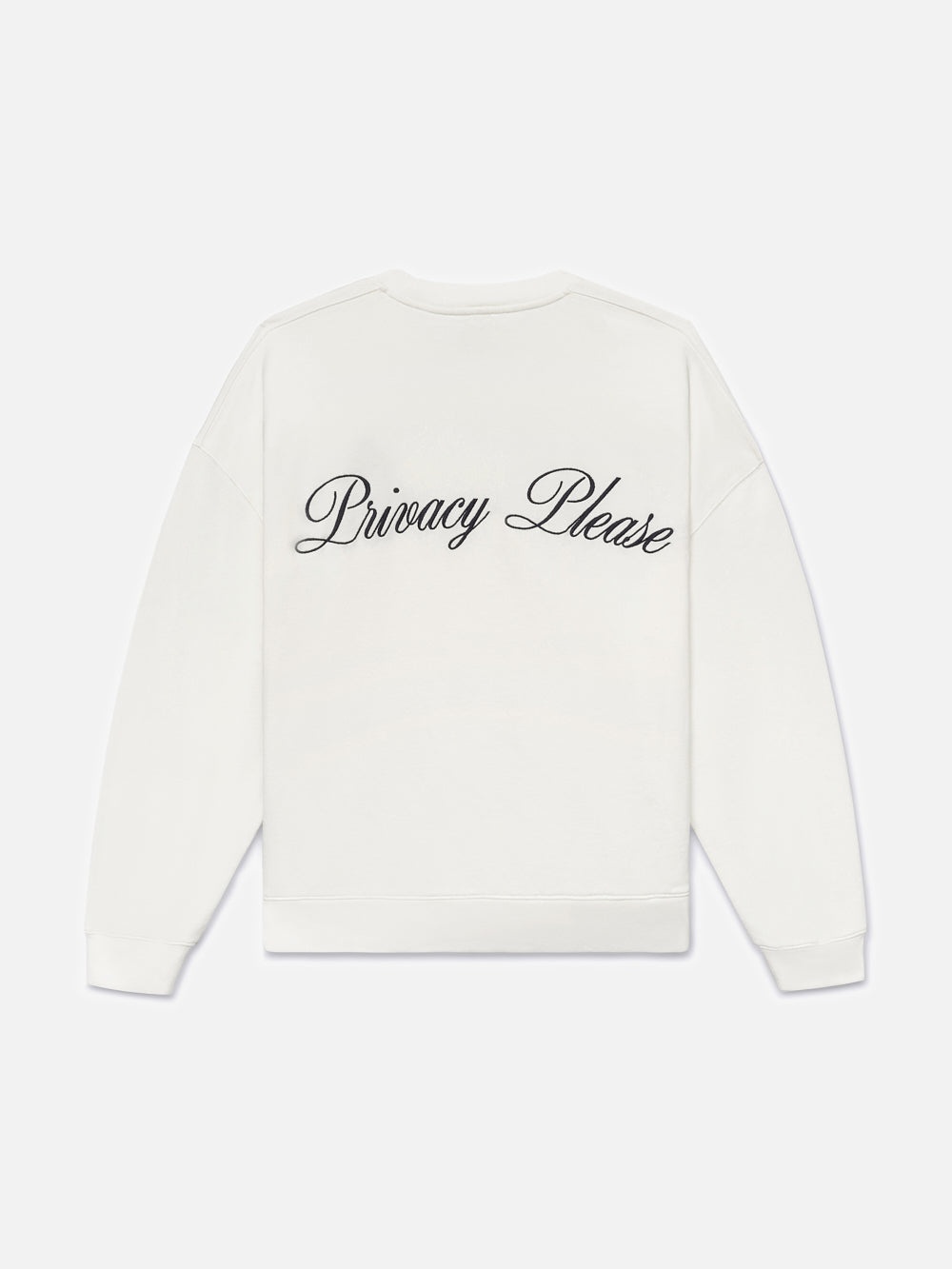 Ritz Unisex Privacy Please Crewneck in White - 3