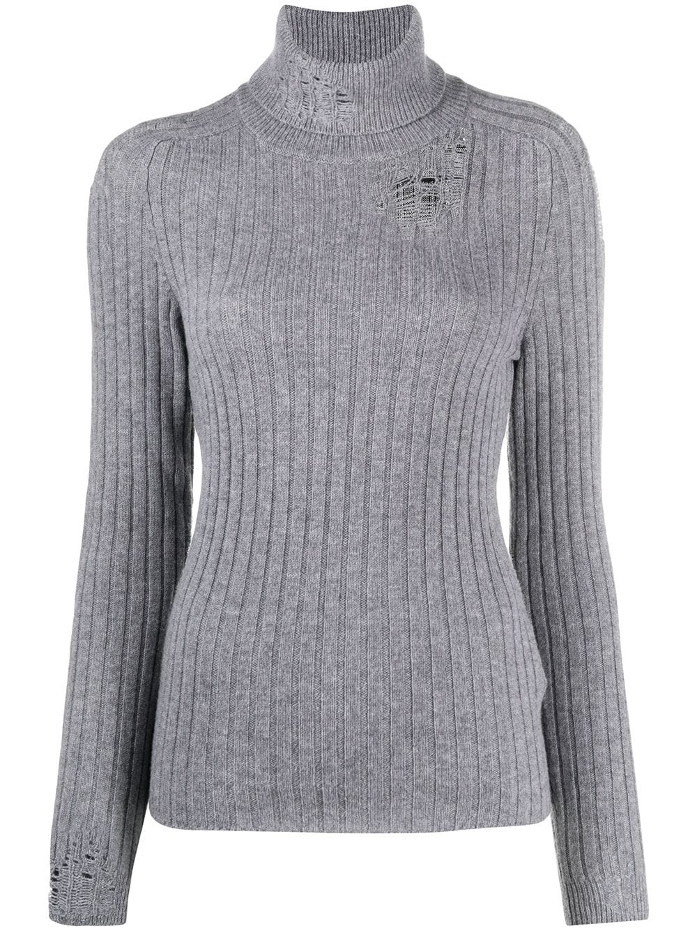 distressed knitted jumper - 1