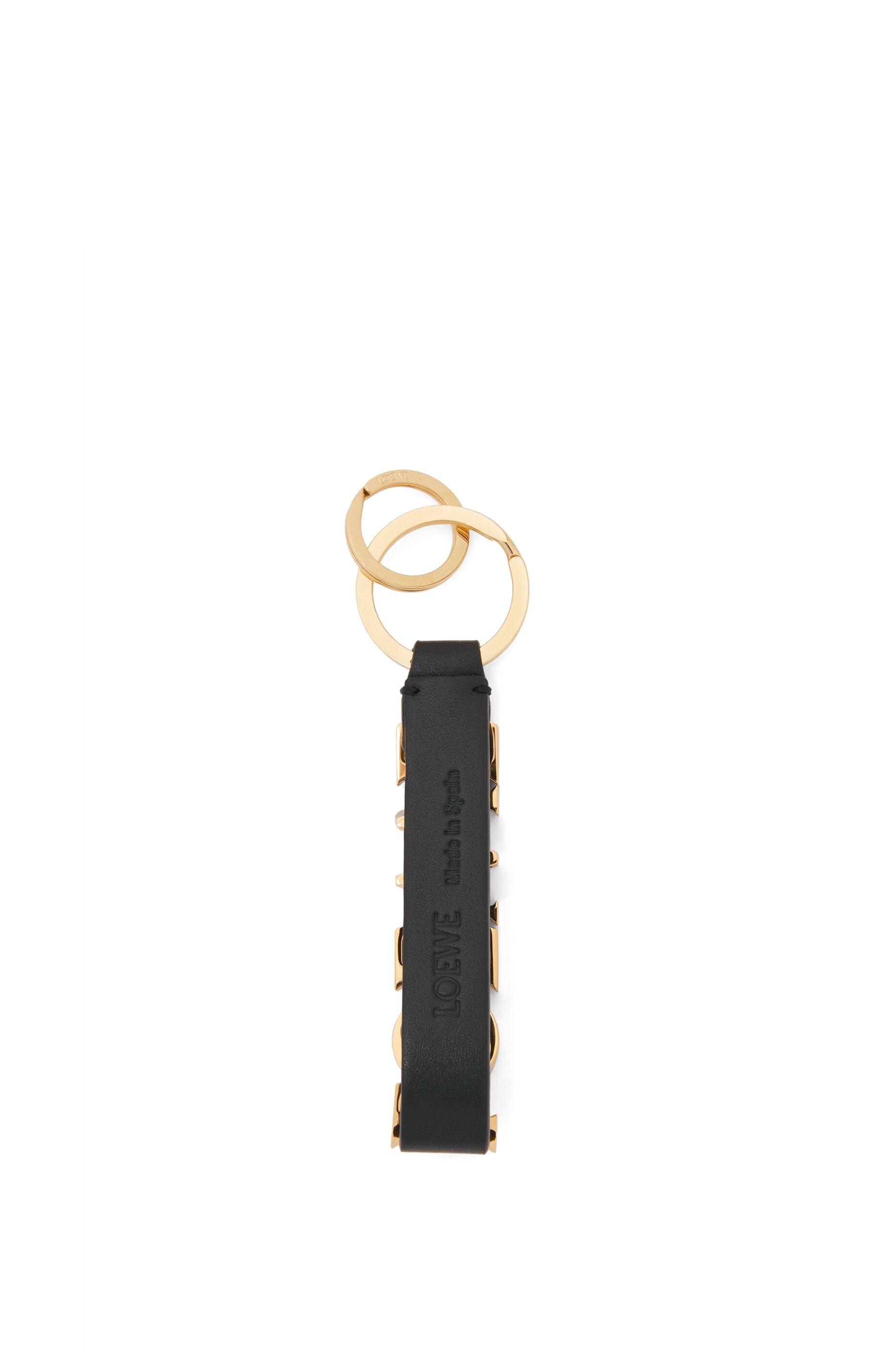 Loewe LOEWE Bold keyring in classic calfskin and brass REVERSIBLE