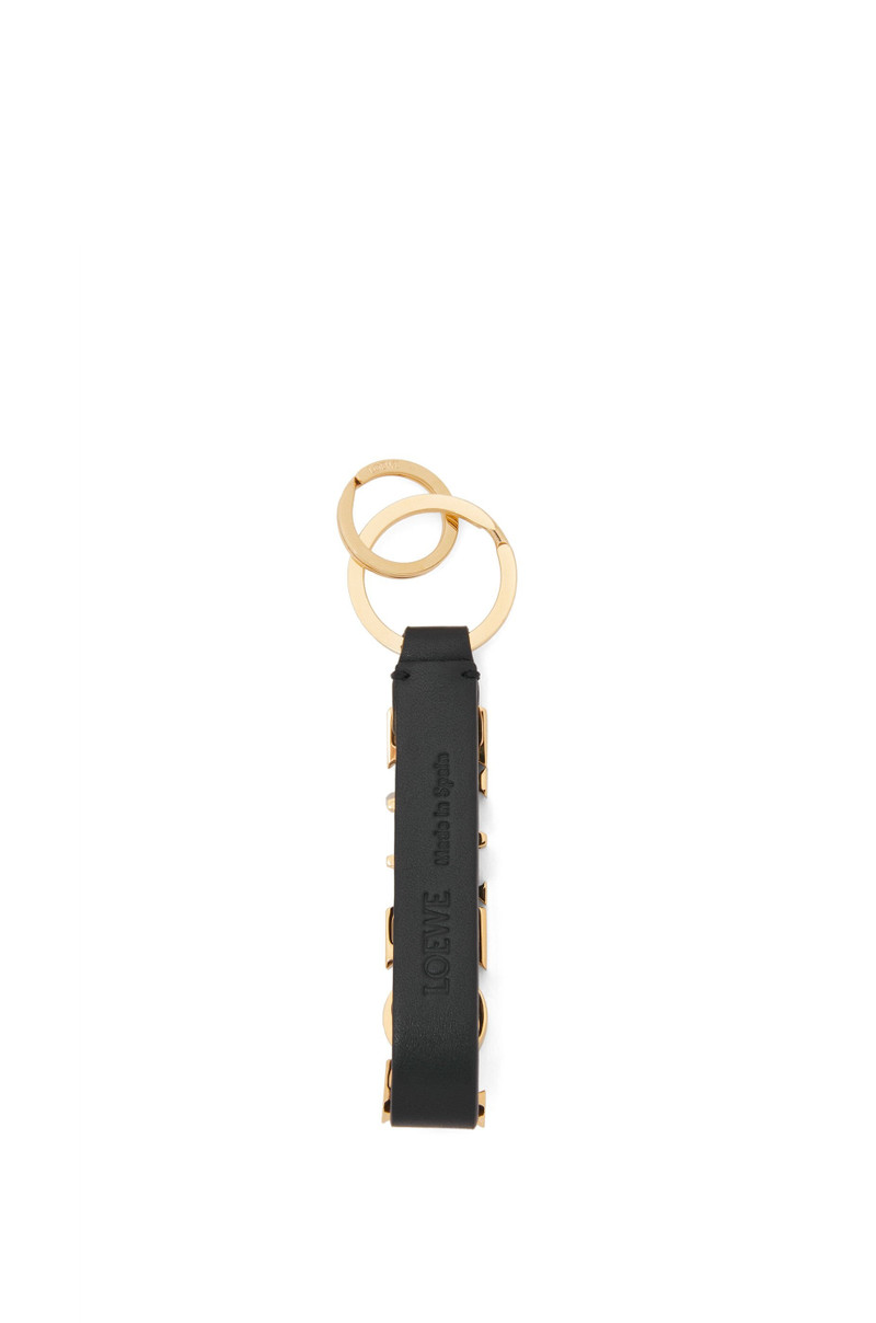 Loewe LOEWE Bold keyring in classic calfskin and brass outlook