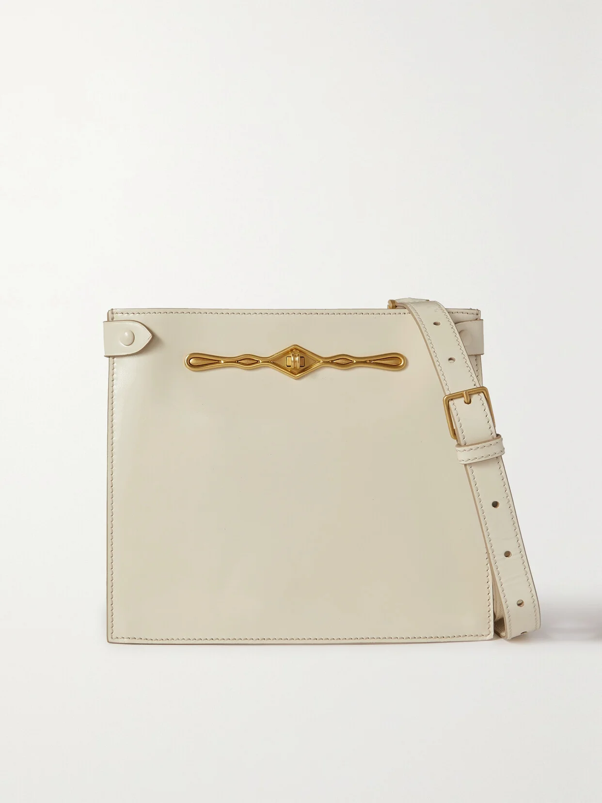+ Fernando Jorge Stowaway Embellished Glossed-leather Shoulder Bag - 1