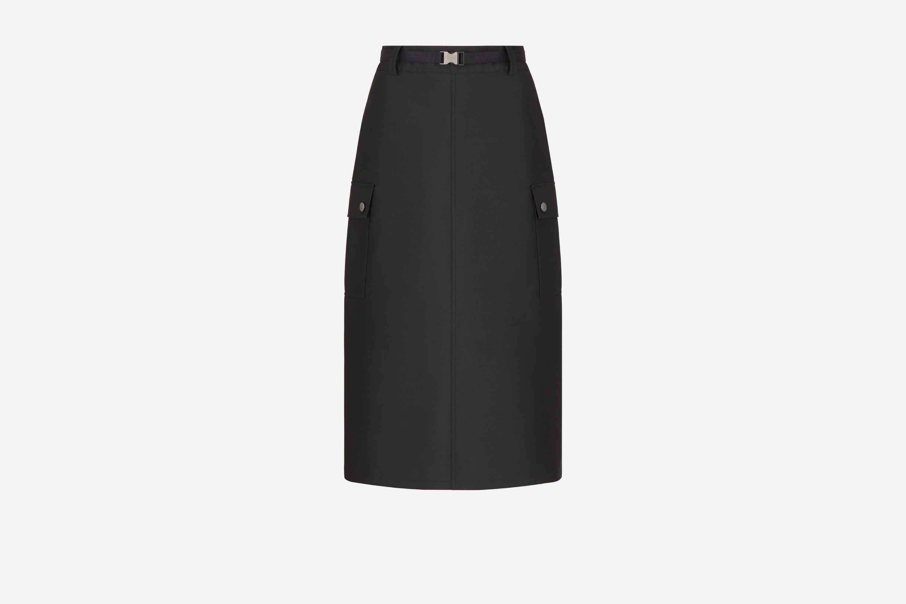 Mid-Length Straight-Cut Skirt - 1