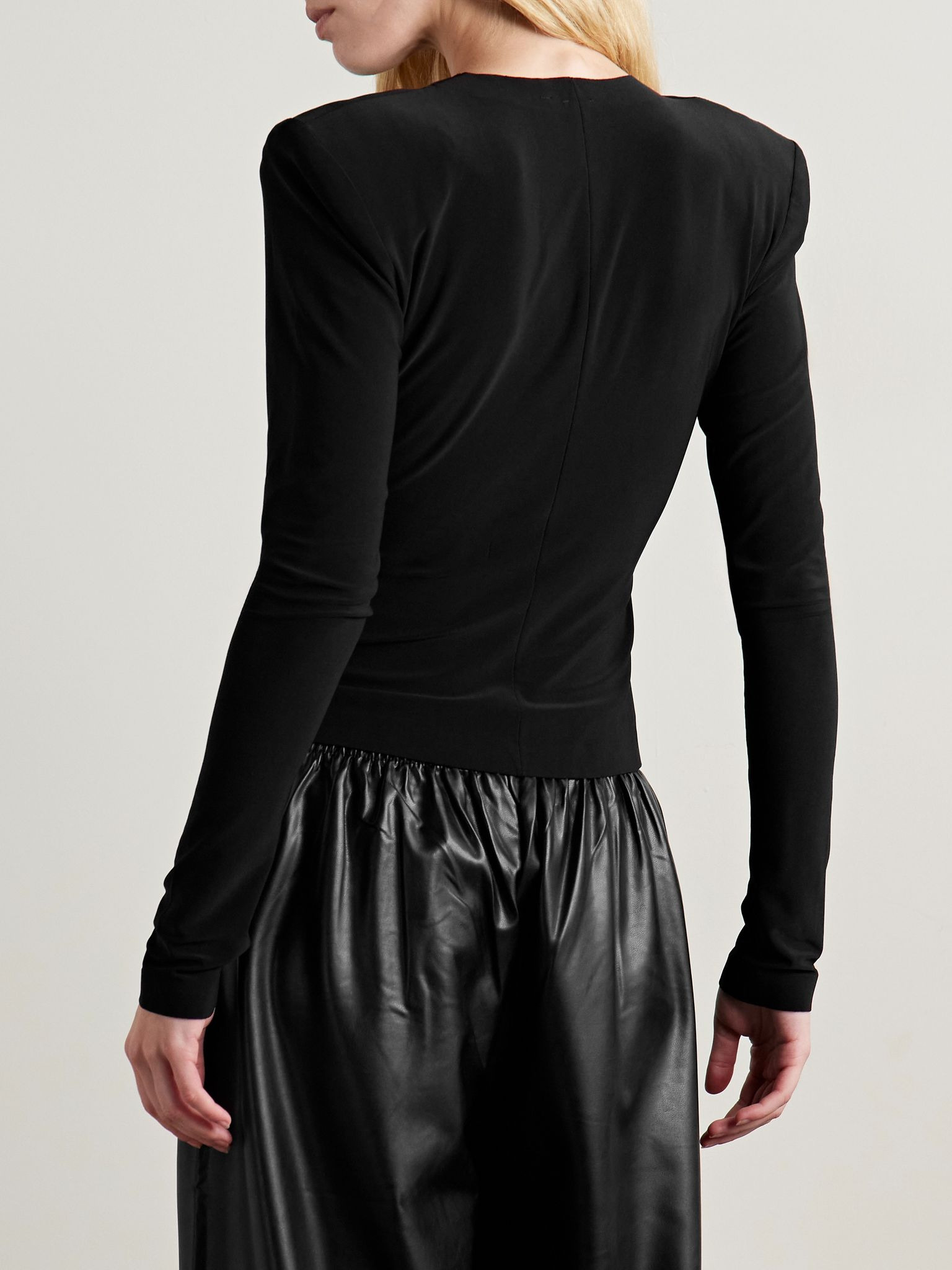 Stretch-jersey top Black - 3