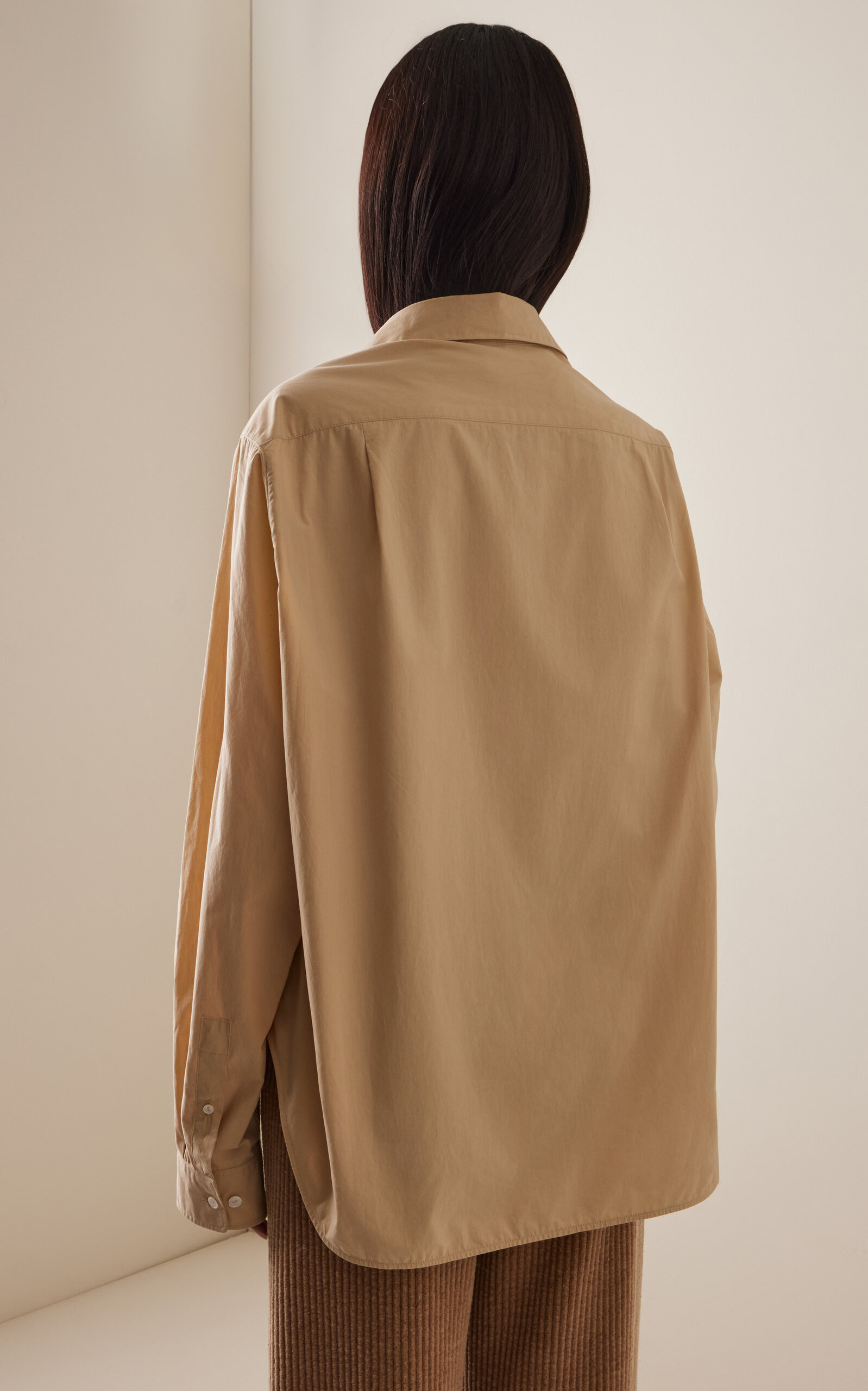 Margan Cotton-Poplin Pullover Shirt neutral - 5