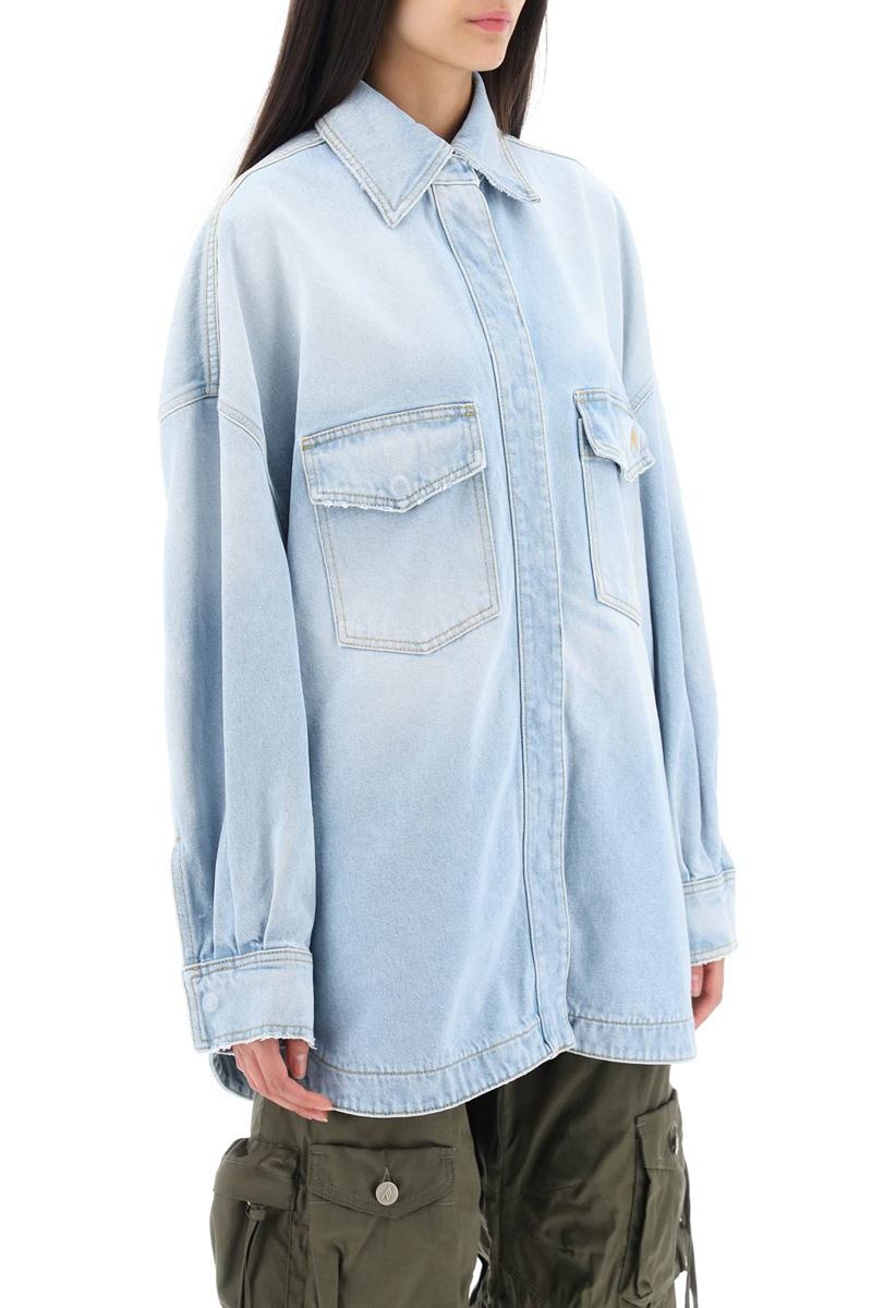 THE ATTICO OVERSIZED DENIM OVERSHIRT - 2