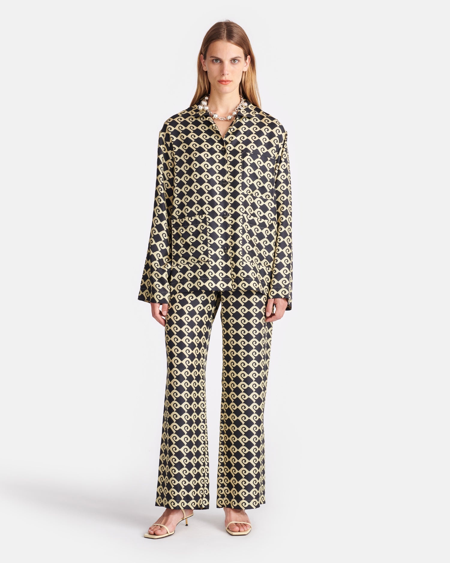 Printed Silk-Twill Shirt - 4