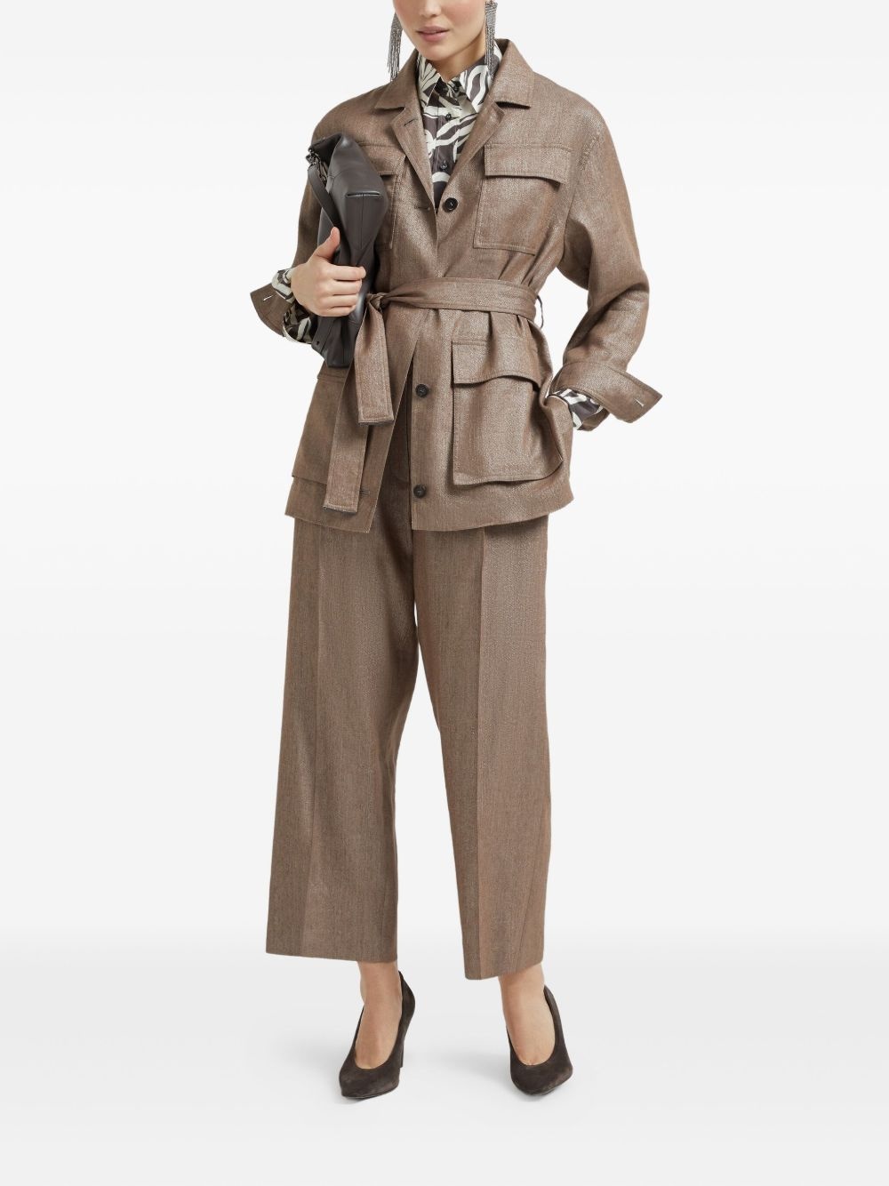 pleated chino trousers - 2